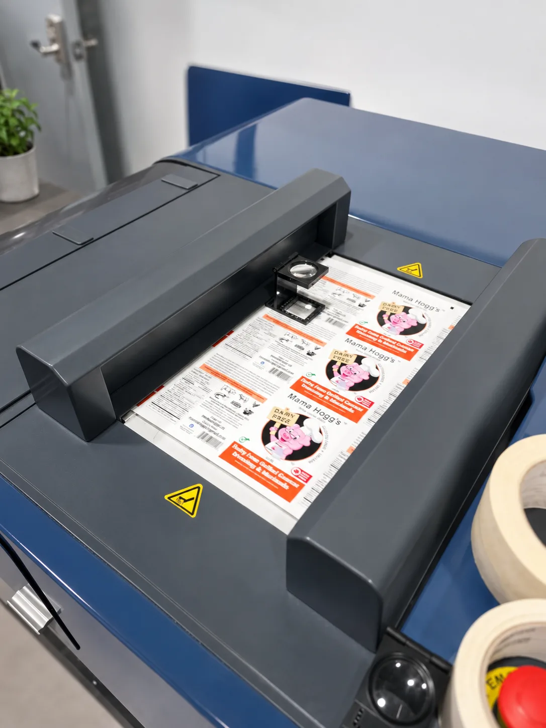 Label finishing and inspection at WD Labels in Kelowna